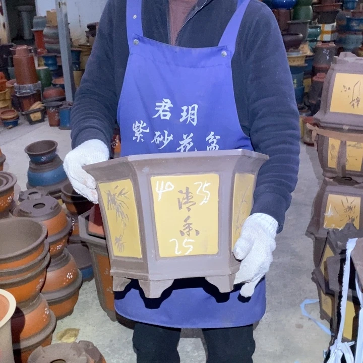 紫砂花盆紫砂花盆