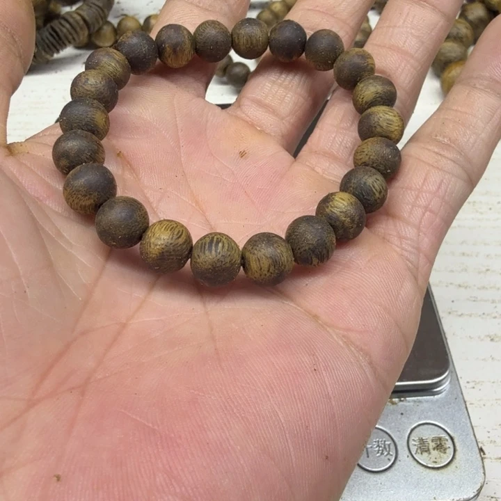 手串沉香绿奇楠08单圈