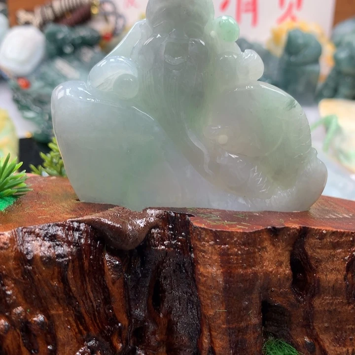 翡翠颈饰未镶嵌保真天然A货翡翠