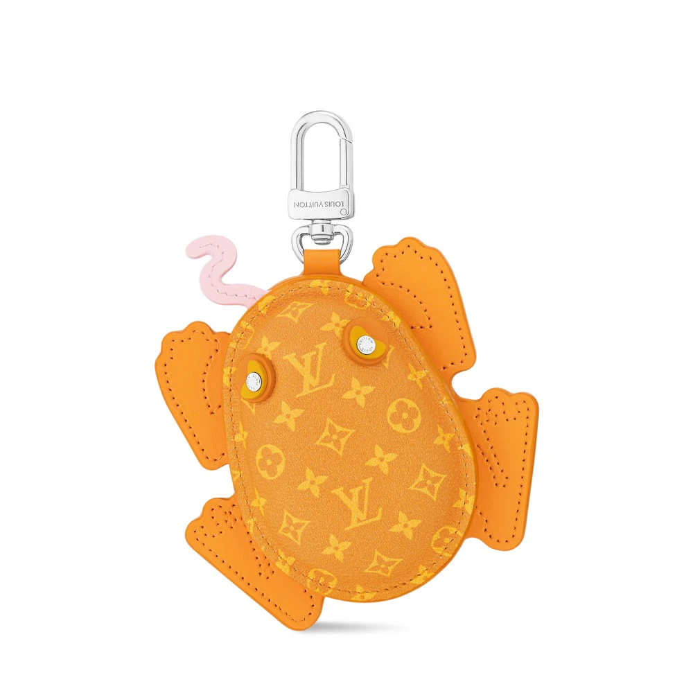 99新 LouisVuitton/路易威登 FROG 经典老花橙色蟾蜍卡包 F766
