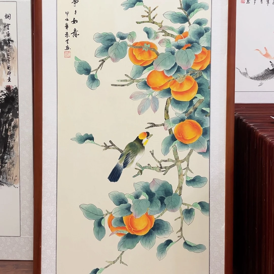 国画带框尺寸63*123厘米
