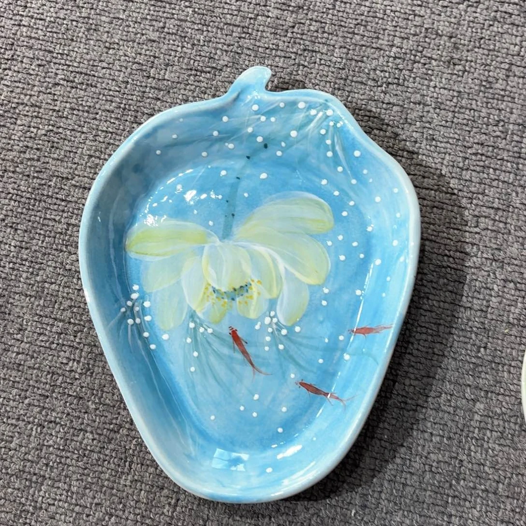 景德镇手绘高温釉下彩陶瓷茶具