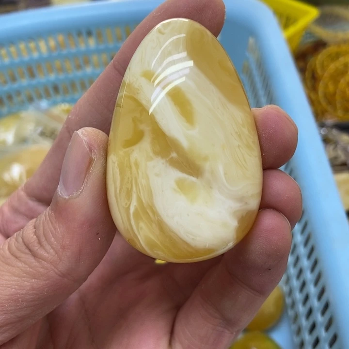 裸石蜜蜡未镶嵌吊坠