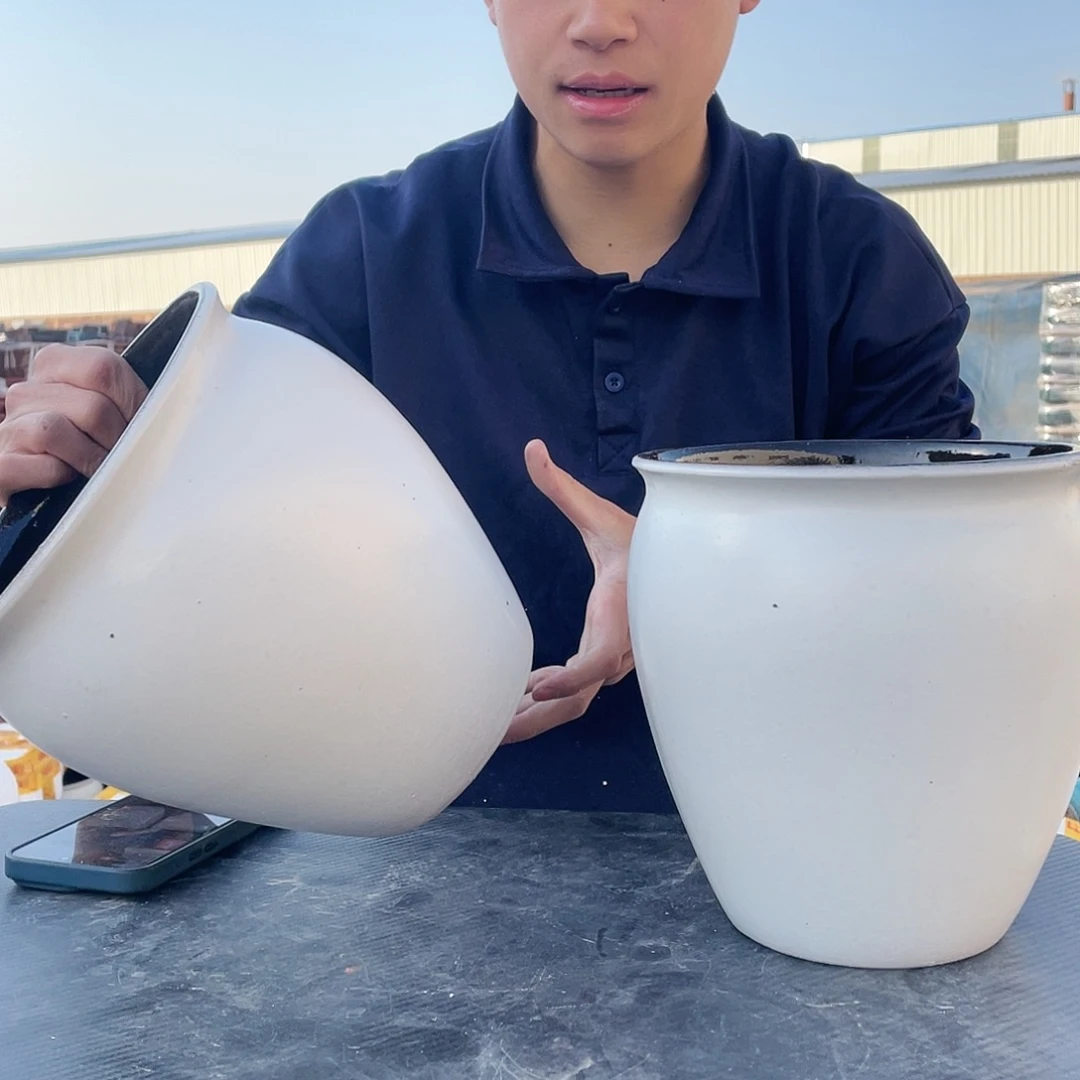 宜兴紫砂粗陶花盆