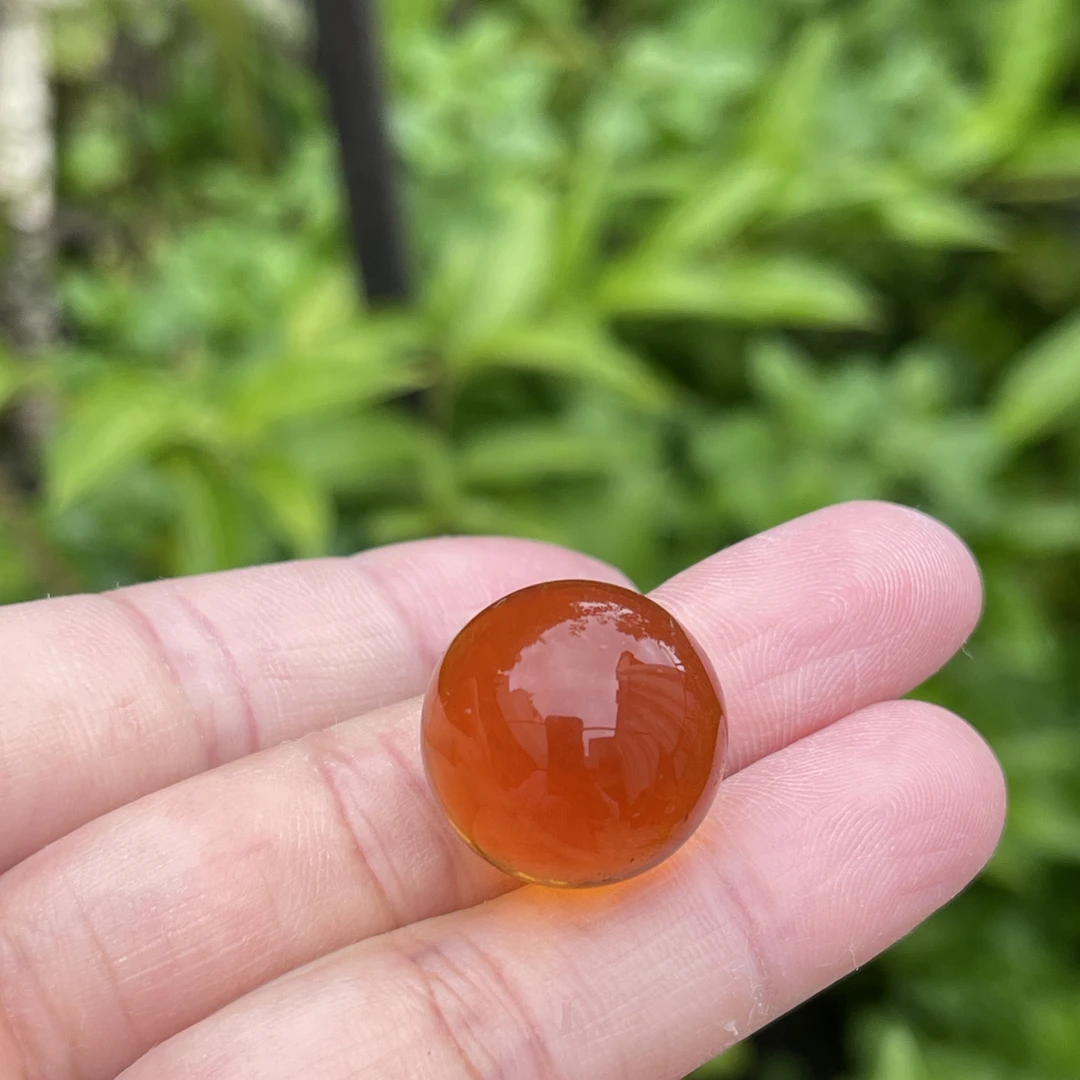 天然缅甸琥珀净水血茶18.5单珠