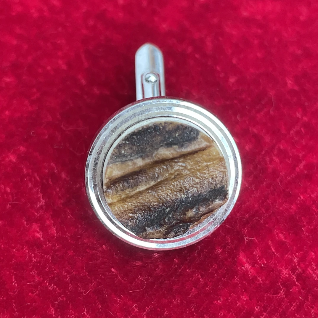 中古vintage粗旷陶土袖扣