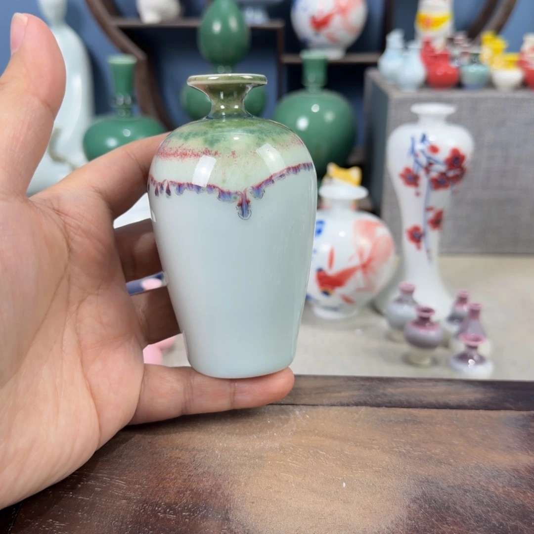 陶瓷手工小花器摆件