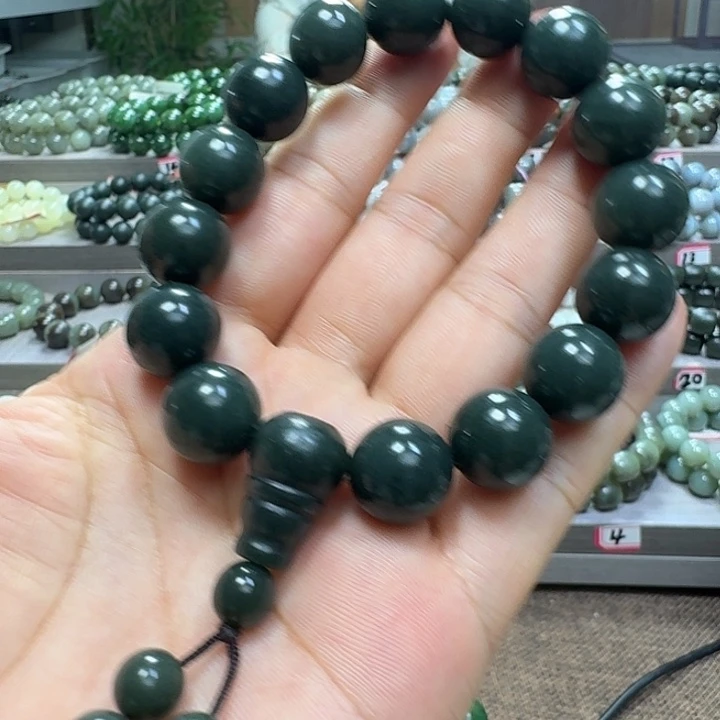 手链未镶嵌和田玉新疆沙枣青卡14