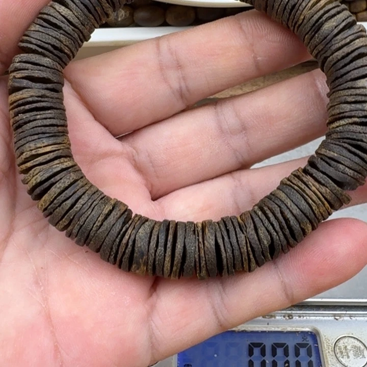 验***证沉香手串乌身手串20克