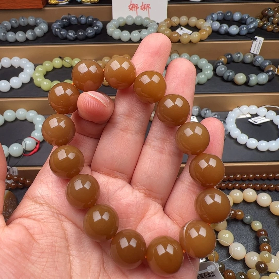 和田玉未镶嵌手链14