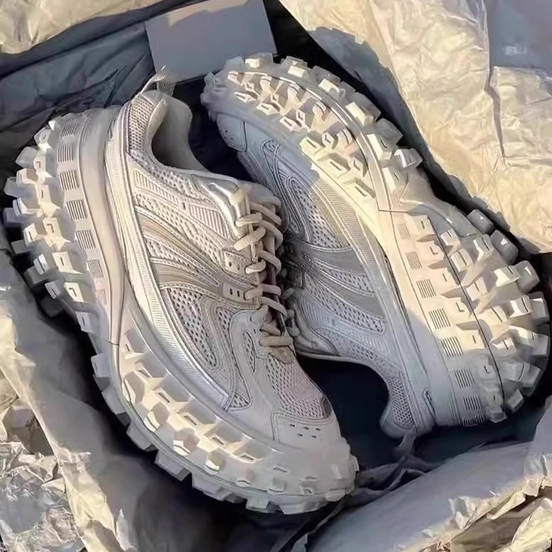 细节对位~巴黎轮胎鞋情侣厚底增高榴莲坦克老爹鞋2025新款男女鞋