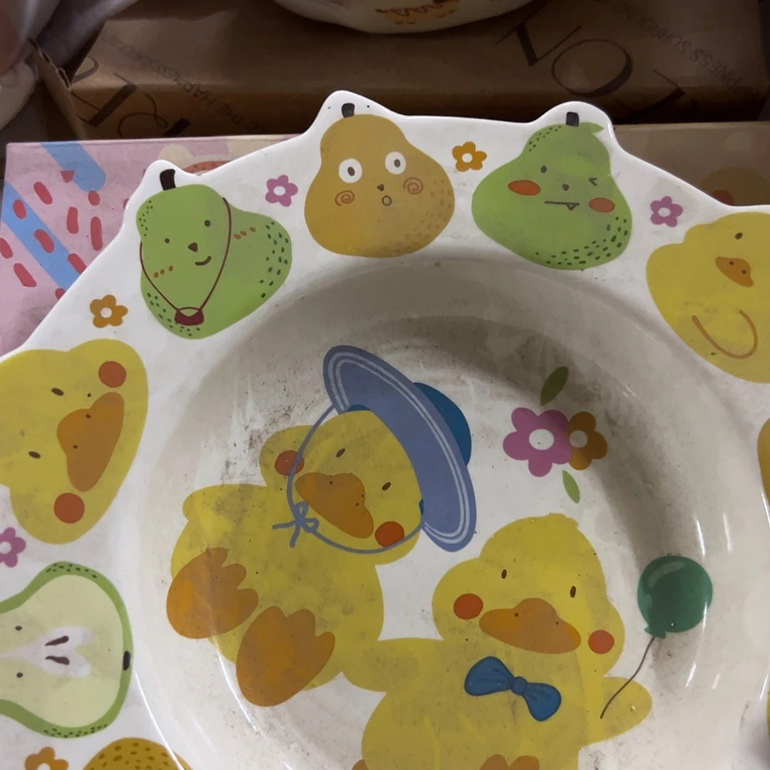 搪瓷正品鸭梨十寸盘带礼盒