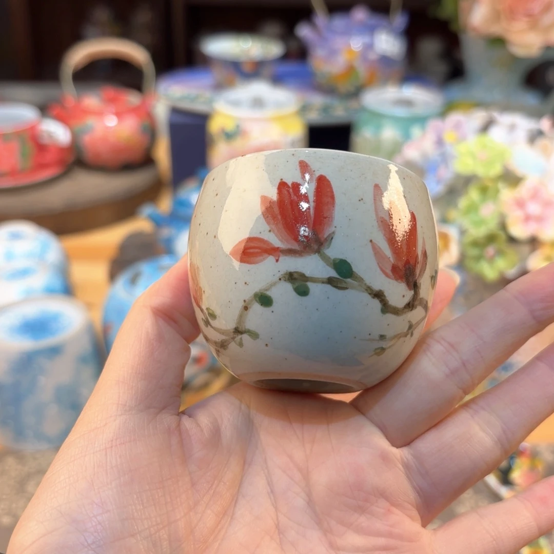 景德镇手绘高温釉下彩陶瓷茶具