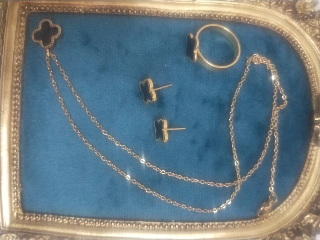 钛钢项链 法式太钢项链三件套