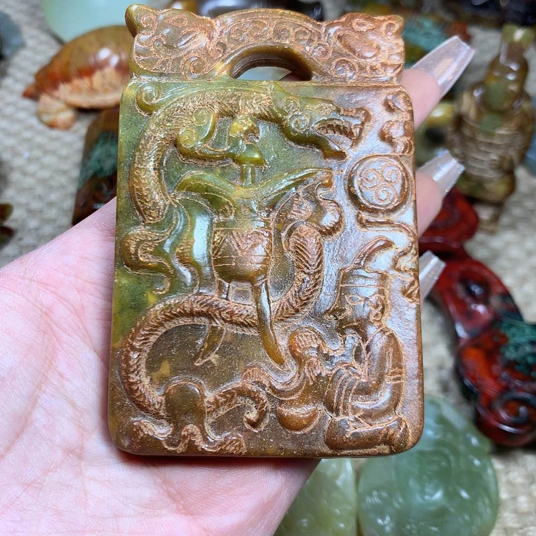 白玉菩提吊坠挂件