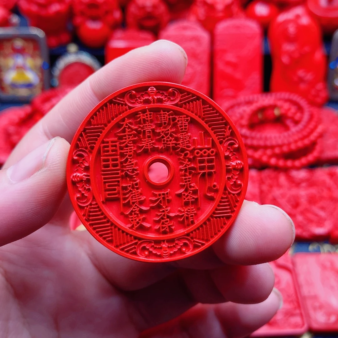 天然辰砂朱砂吊坠