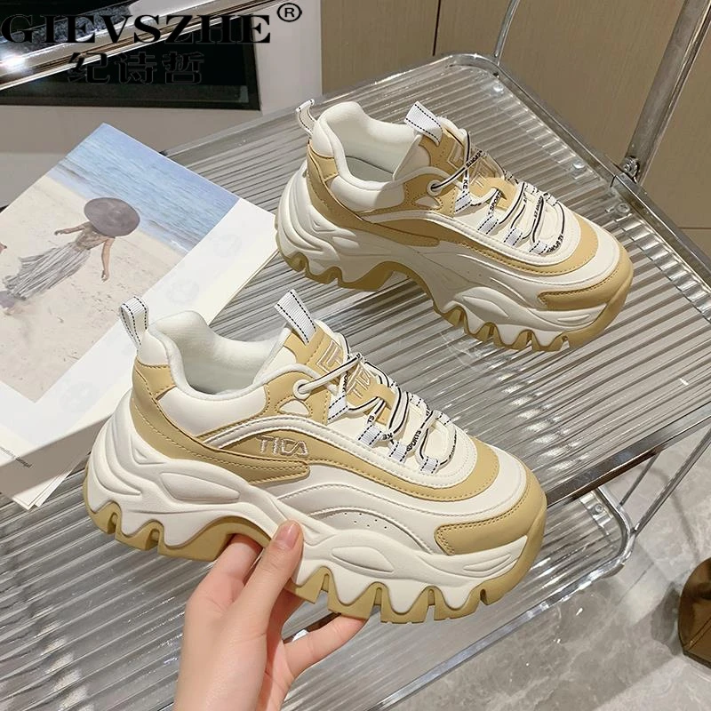 纪诗哲老爹鞋女ins潮夏季新款百搭复古运动鞋厚底内增高透气女鞋