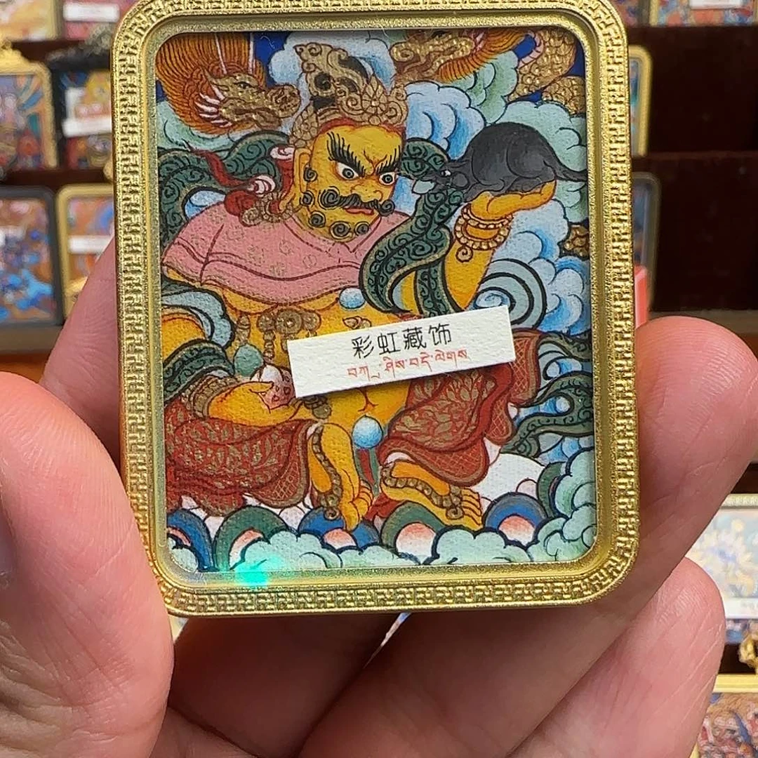 吊坠热贡纯手绘唐卡艺术