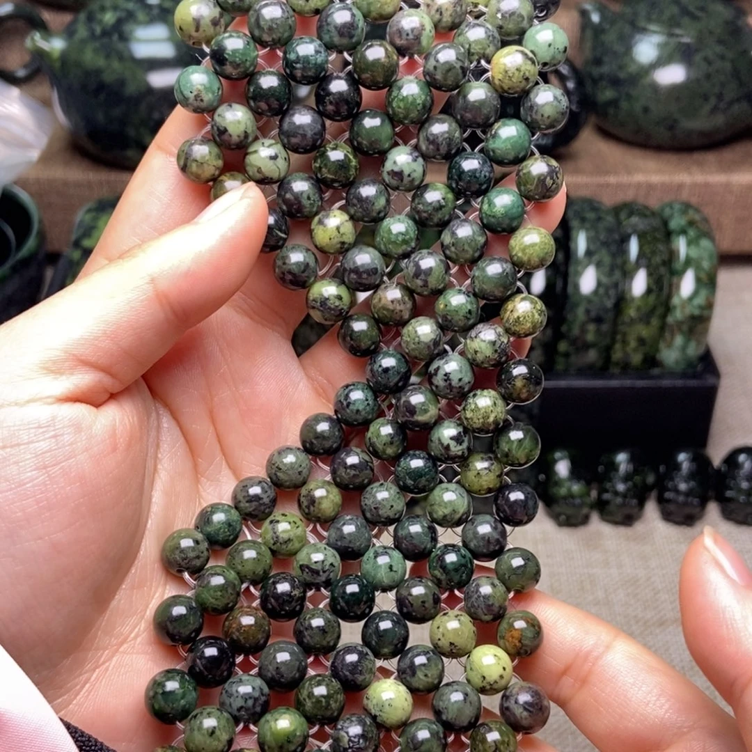 蛇纹石玉未镶嵌药王石眼罩