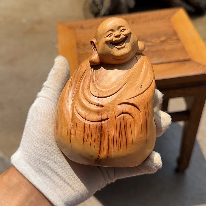 ご***念柏木（崖柏）全陈化老料把件串摆件