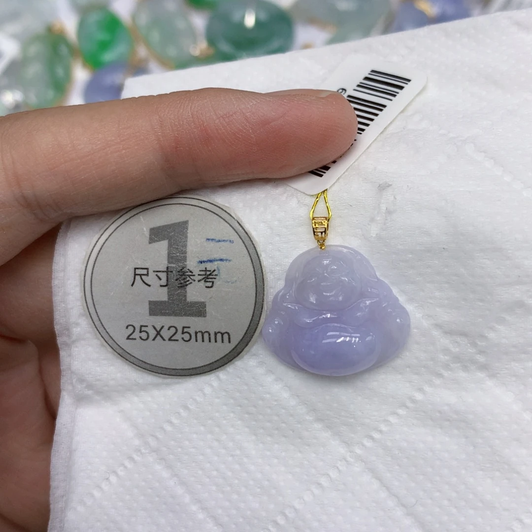 颈饰18K金镶嵌翡翠