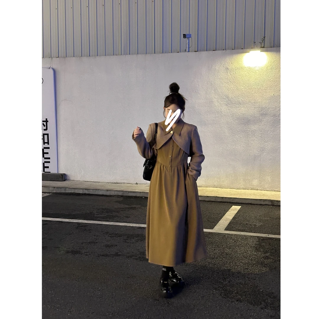 晶咕【香草可颂-外套】盐系轻熟套装小香翻领短外套秋季女外套