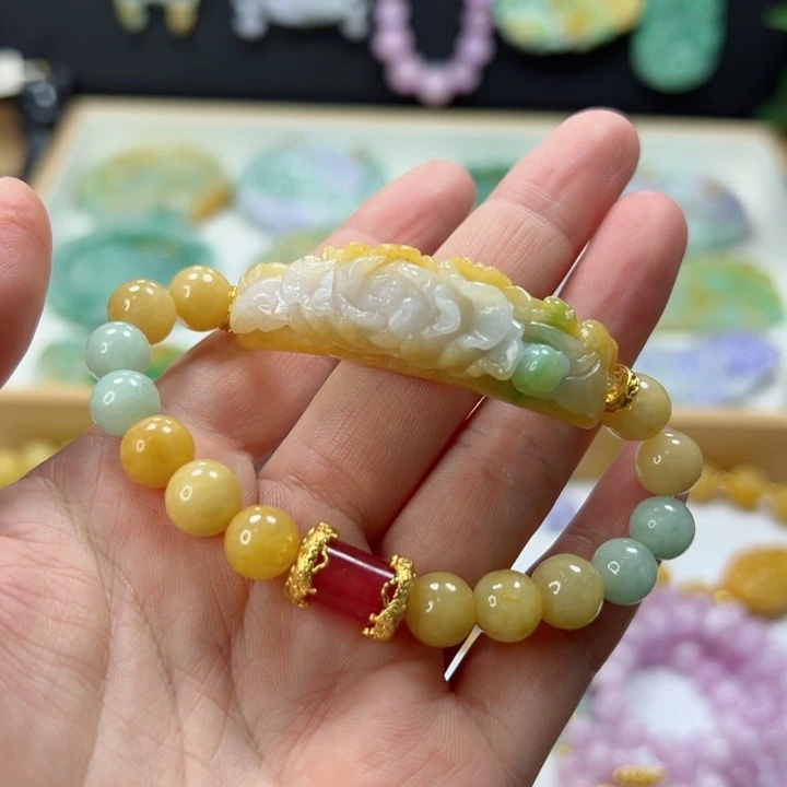 未镶嵌手链翡翠手牌