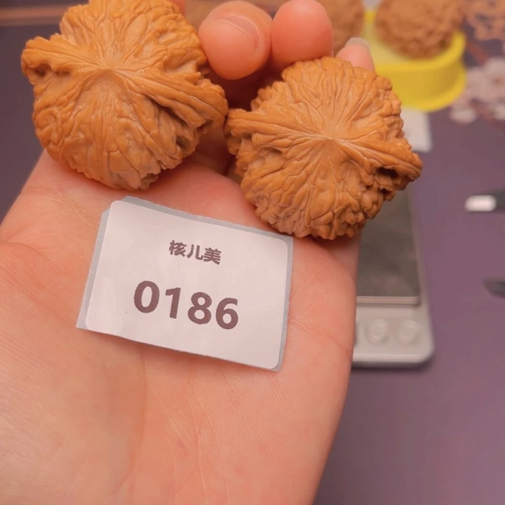 文玩核桃把件磨盘44尺0186