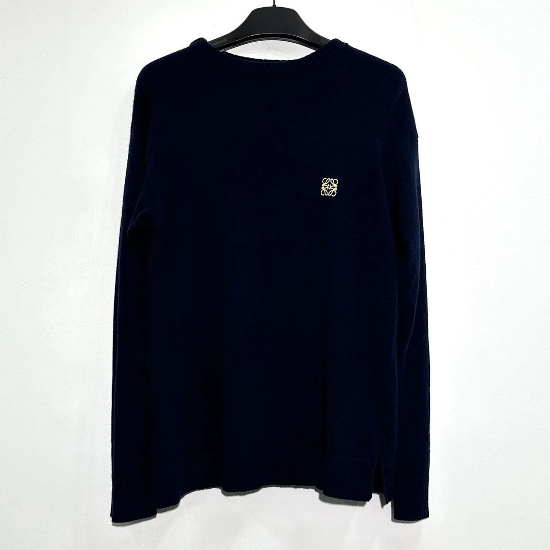 99新 LOEWE/罗意威 XS码 深蓝色毛衣 W022
