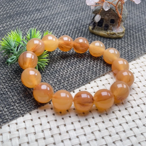 14mm典藏爆款轻奢风高品质奶黄手链多样性发一件  SZ-165号