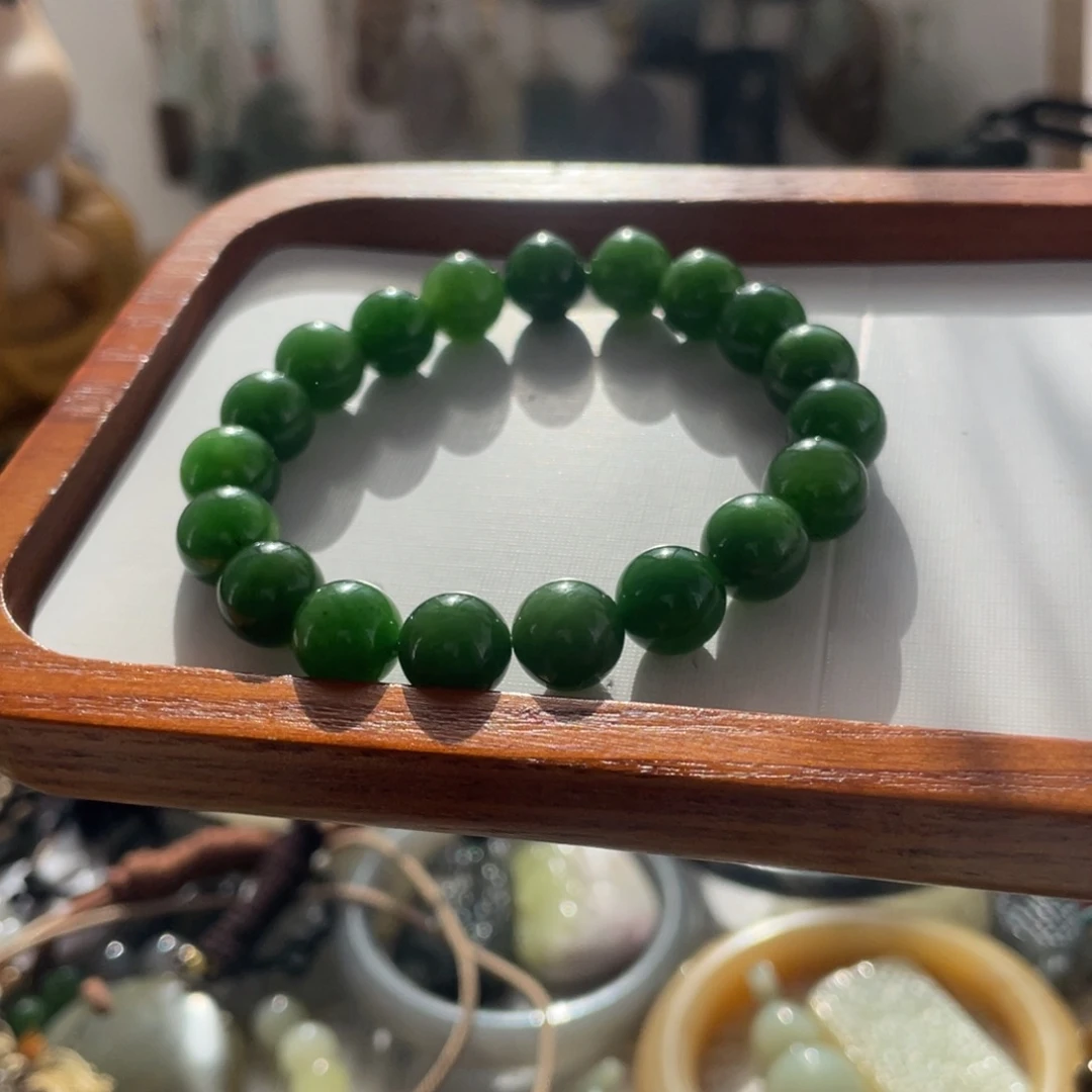 和田玉未镶嵌颈饰碧玉卡10