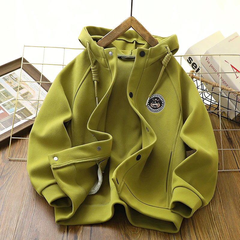 【匹马棉】儿童连帽外套2025春秋季新款儿童中大童夹克衫XYT-6030