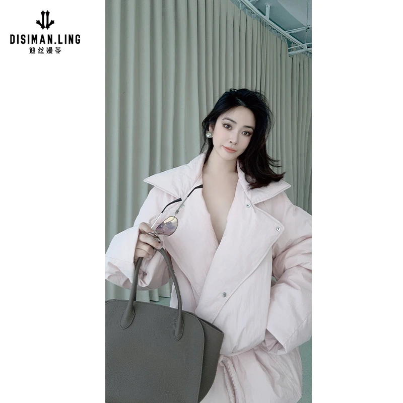 【迪丝嫚苓】90%白鹅绒羽绒服休闲百搭时尚女士原创设计秋冬季保暖