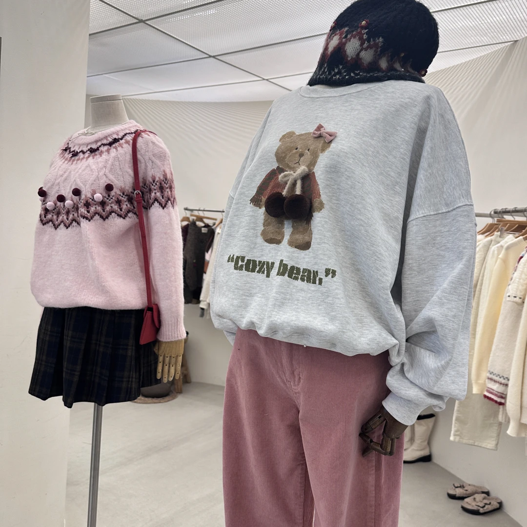 No退换~韩国东大门手工家美美的开衫