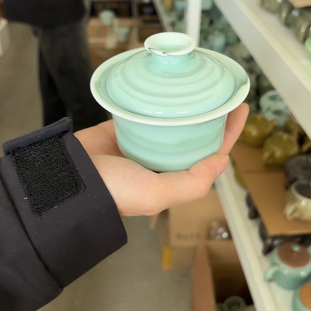 龙泉云间青瓷小米茶器