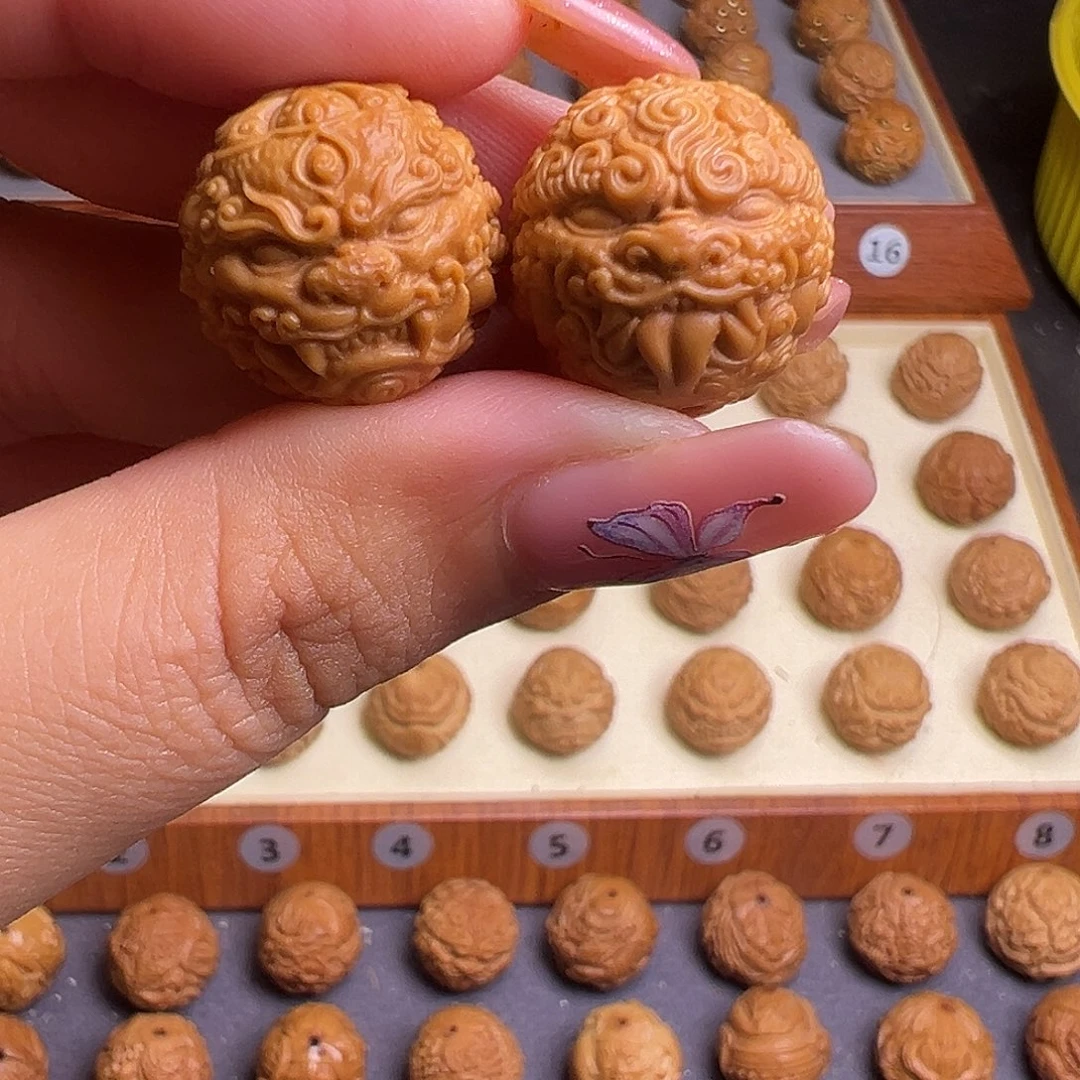 核桃17左右猴头核桃唐狮一对全品