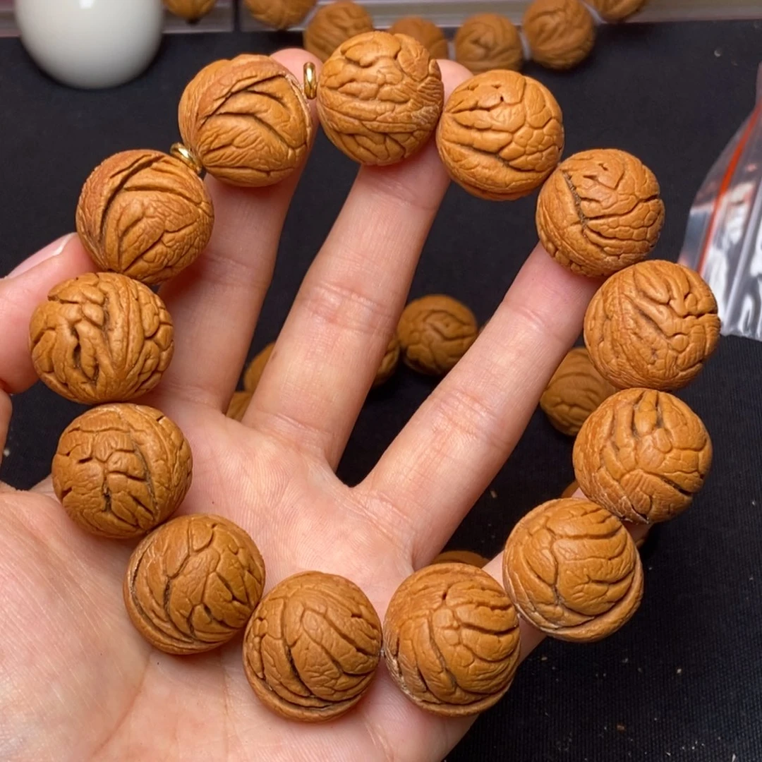 桃核手串秦岭龙纹桃核1