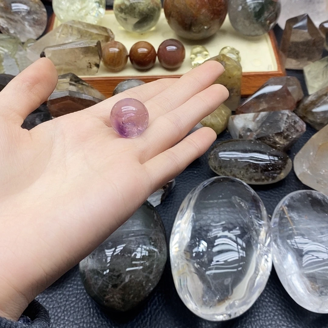 *****未镶嵌珠宝半成品水晶108水晶石