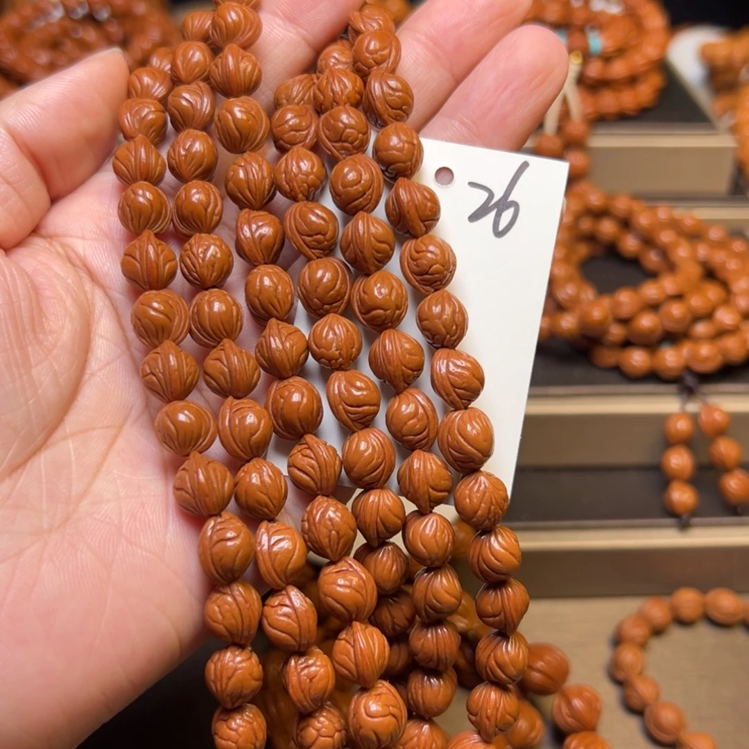 五***。桃核手串野生小龙纹09精品无修脖挂