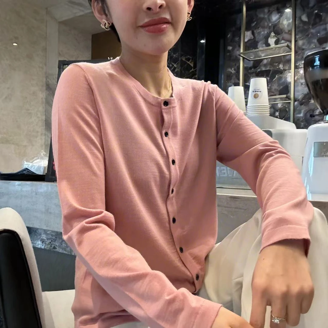 名港--进口扬子纱线休闲时尚百搭长袖针织衫MG7025