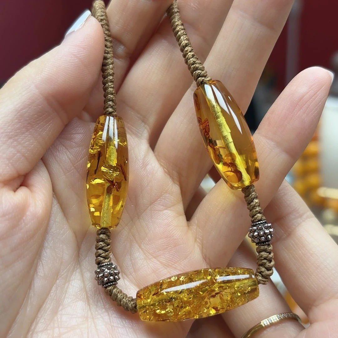 琥珀裸石未镶嵌35锁骨