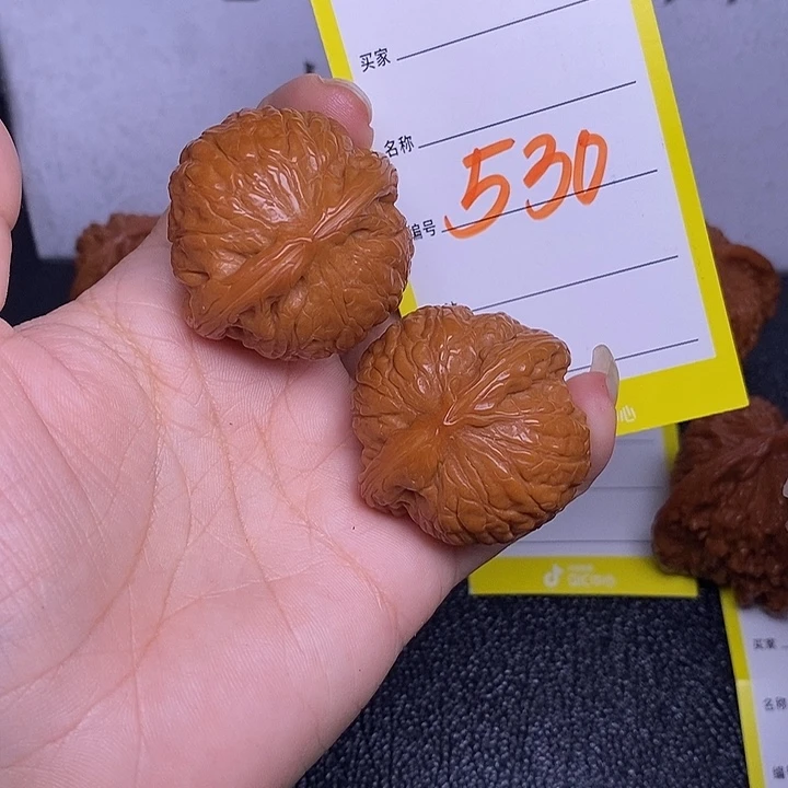 及***樂把件文玩核桃530/37乾隆磨
