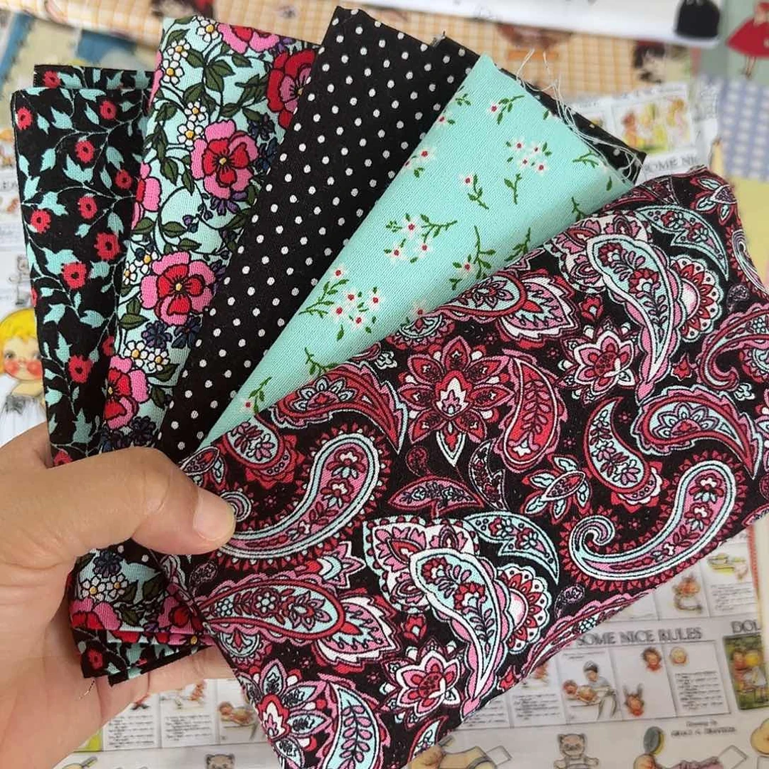 5片纯棉平布45.50厘米一片果子布艺