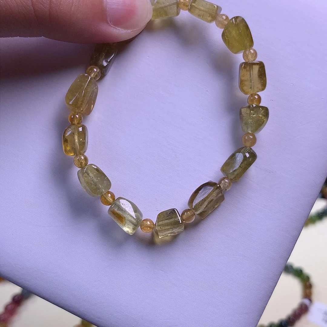 碧玺手串未镶嵌碧玺