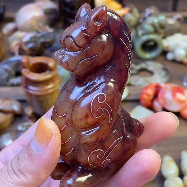 未镶嵌和田玉（糖玉）挂件