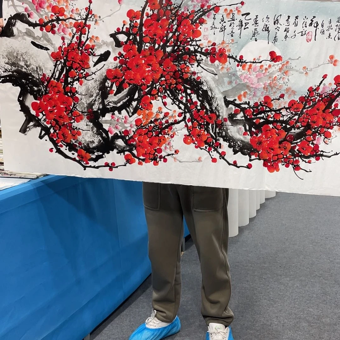 国画今天早上国画作品展示