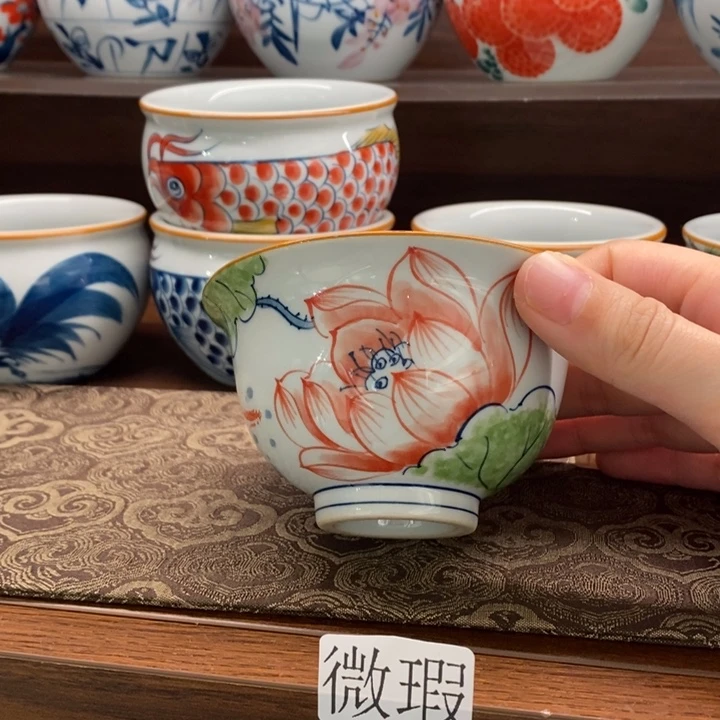 釉下老陶泥手工绘制