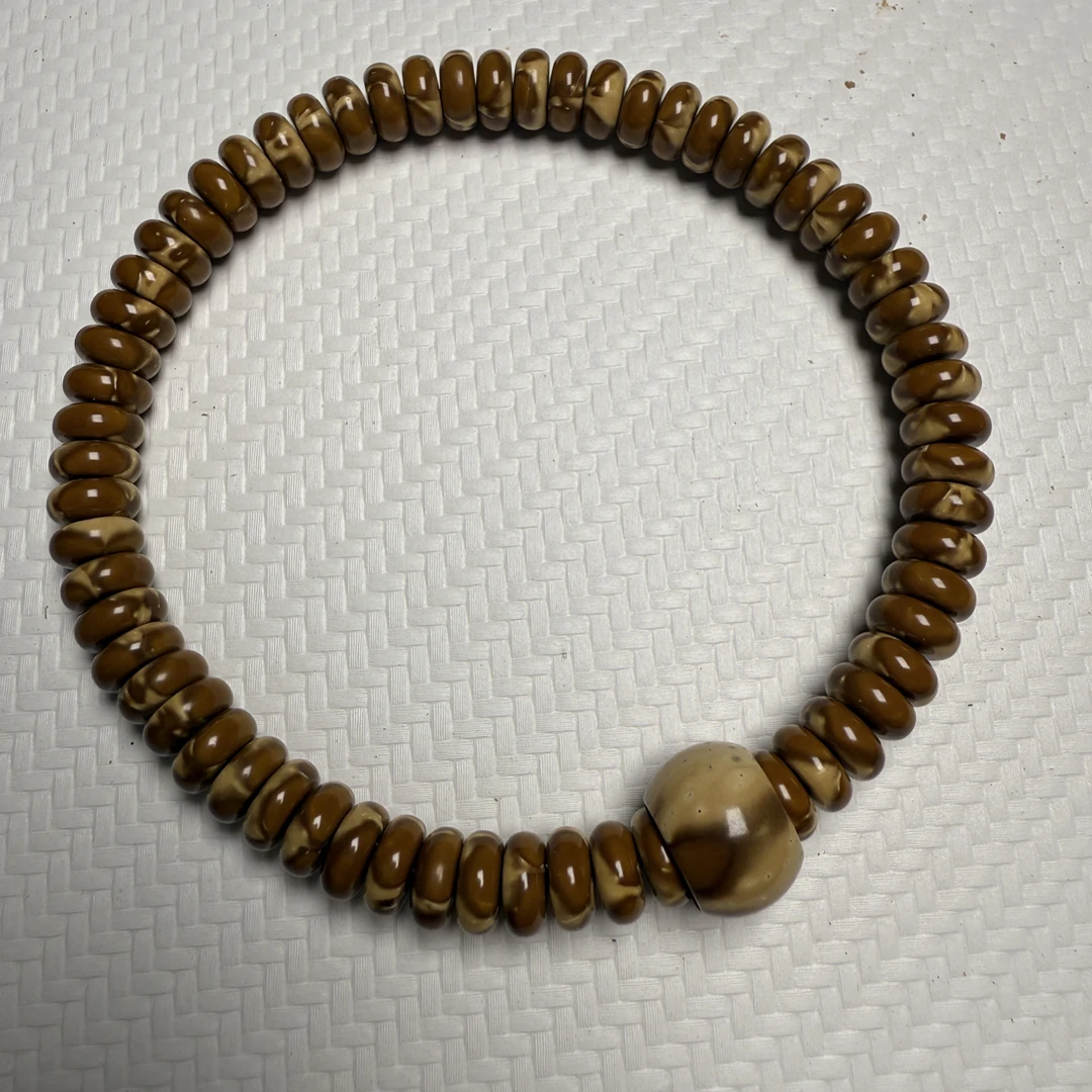 紫金鼠甜甜圈鼠片算盘珠带跑环手串男女同款菩提文玩手串