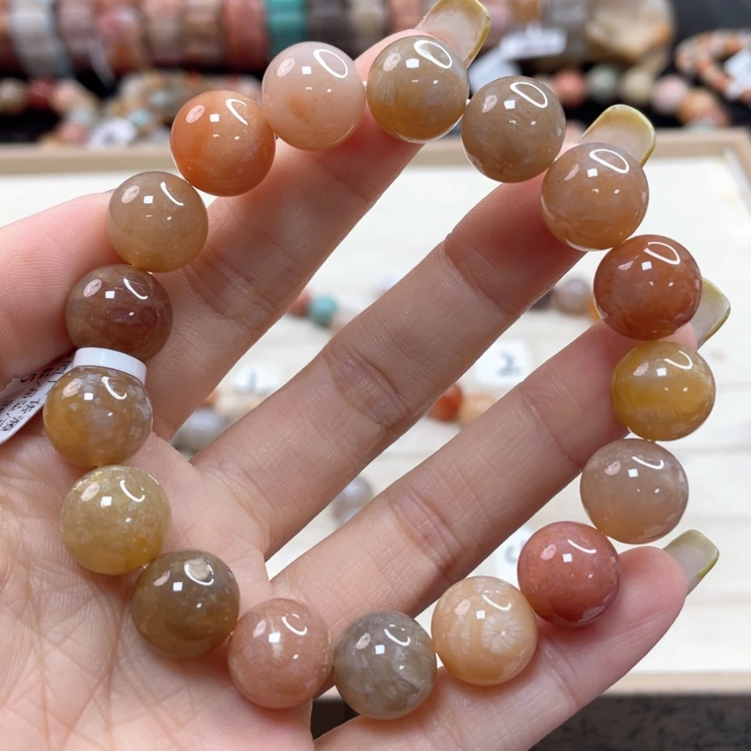 硅化珊瑚（珊瑚玉）手链未镶嵌营****哥260