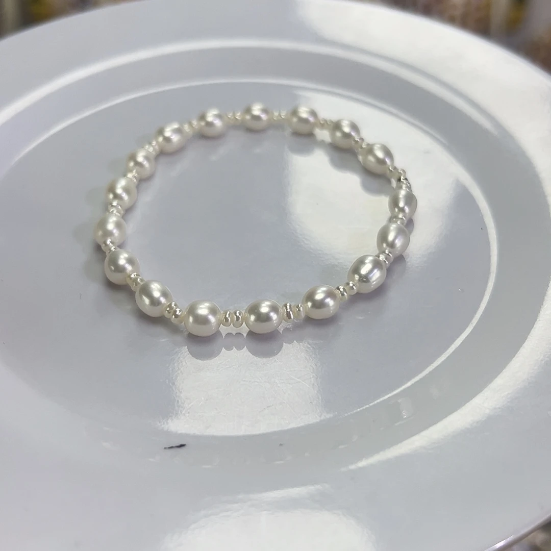 淡水珍珠手绳钛钢